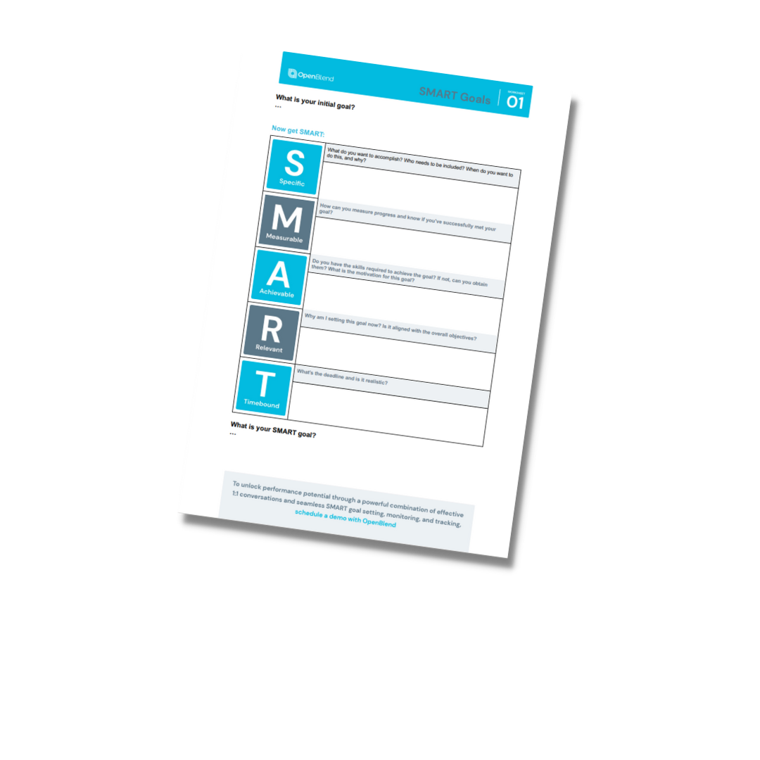 SMART Goals Worksheet Downloadable