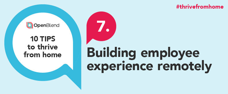 Building employee experience remotely